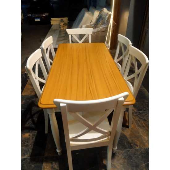 طربيزه سفرة مودرن + ٦ كراسي 