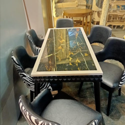 طربيزة سفرة +6 كرسى