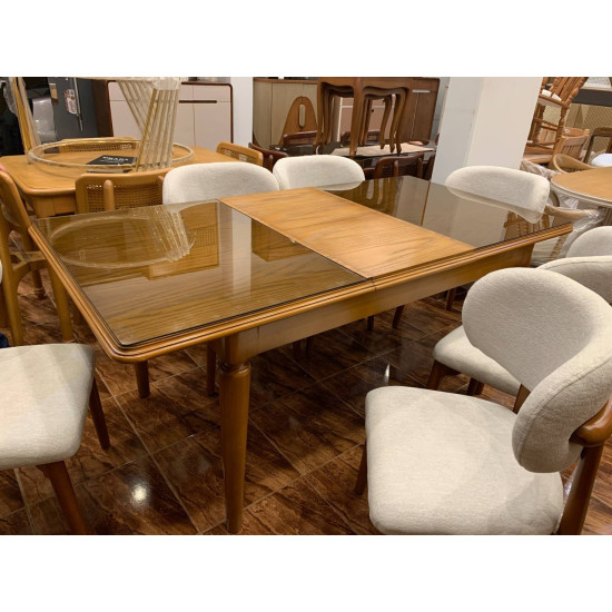 سفره مودرن  (بتكبر و تتقفل) + 6 كراسي 