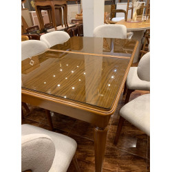 سفره مودرن  (بتكبر و تتقفل) + 6 كراسي 